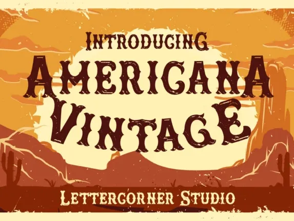 Americana Vintage font