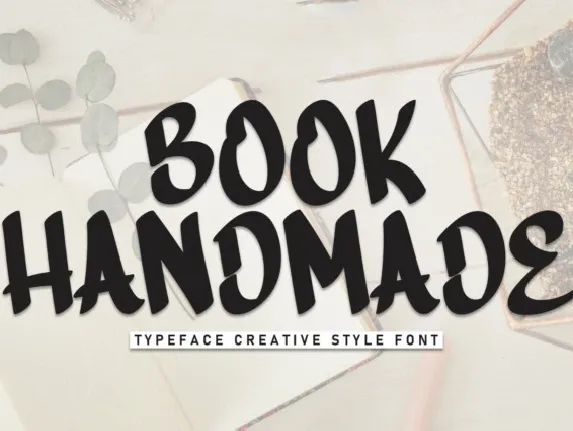 Book Handmade Display font