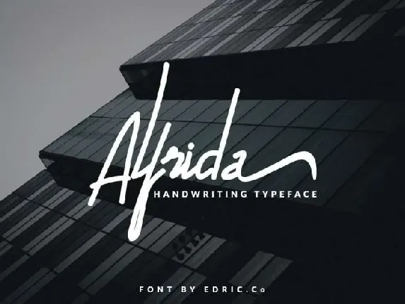 Alfrida font