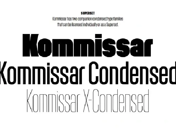 Kommissar Family font