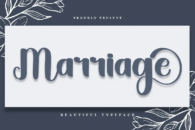 Marriage font