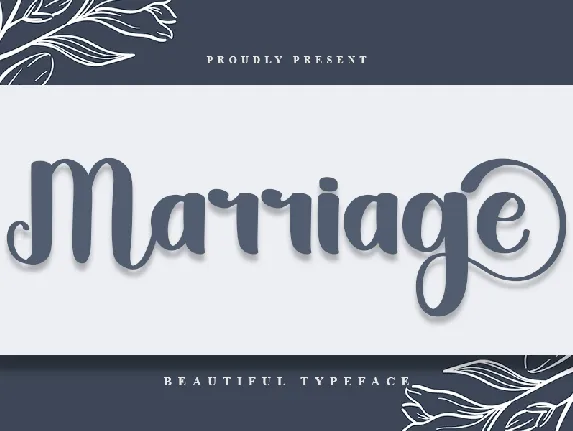 Marriage font