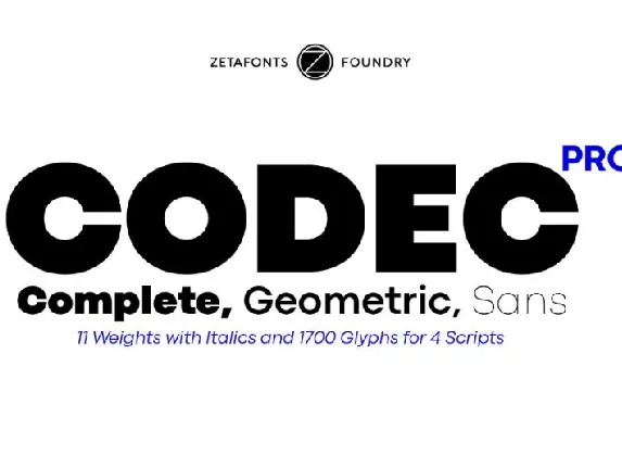 Codec Pro Sans Family font