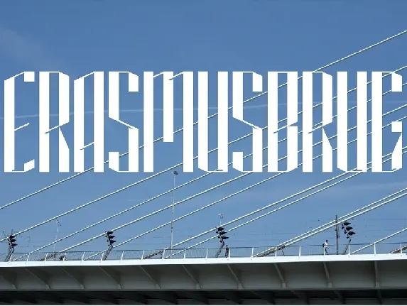 Erasmusbrug25 font