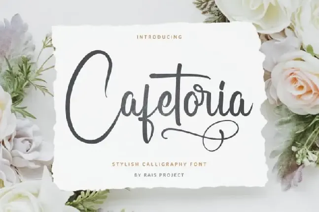 Cafetoria Script font