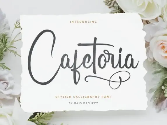 Cafetoria Script font