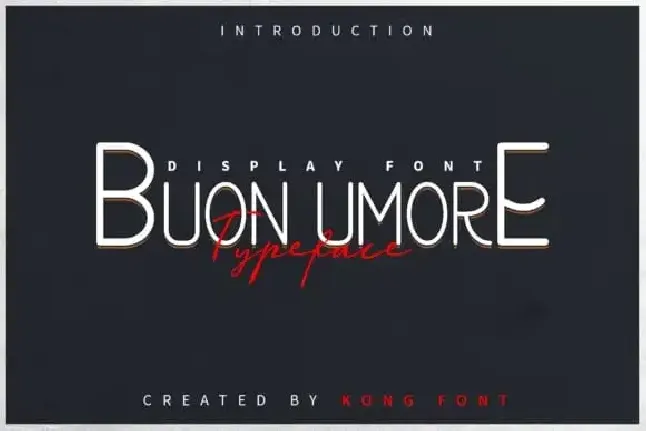 Buon Umore Sans Serif font