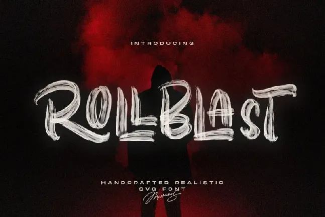 Rollblast Brush font