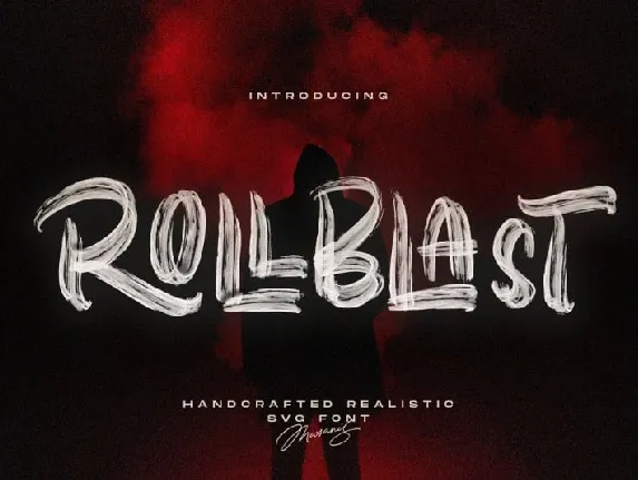 Rollblast Brush font