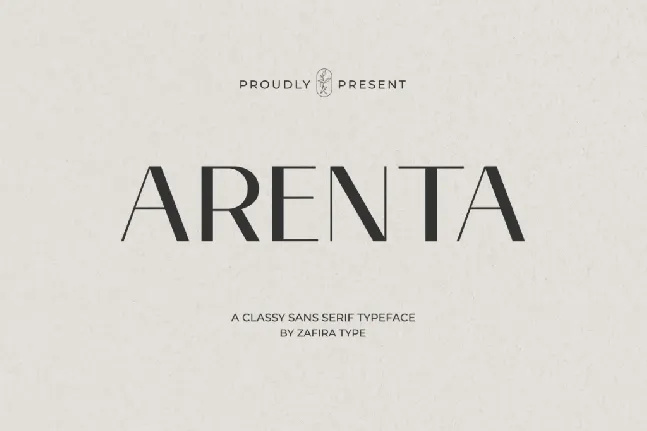 Arenta font