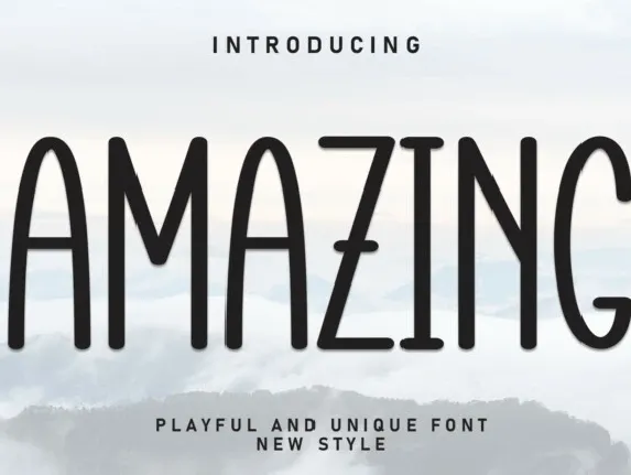 Amazing Display font