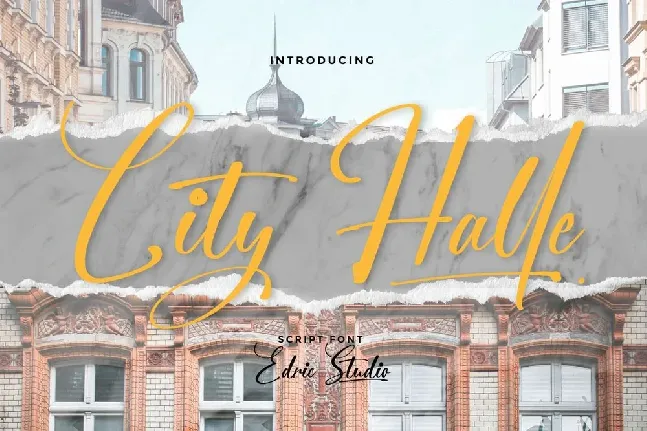 City Halle font