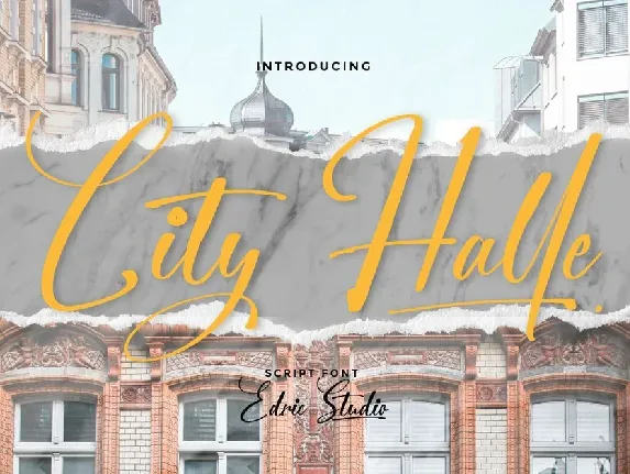 City Halle font