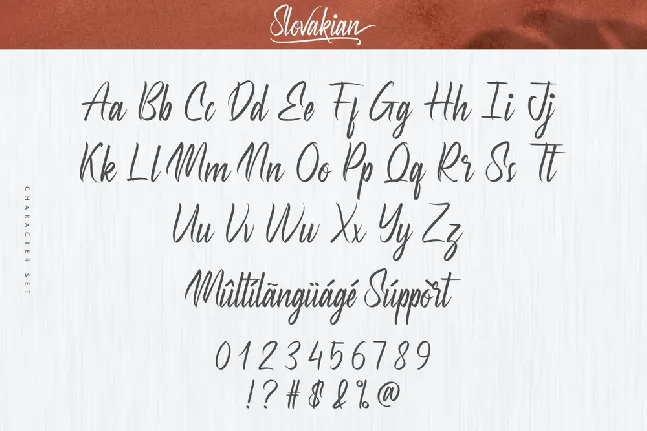 Slovakian Demo font