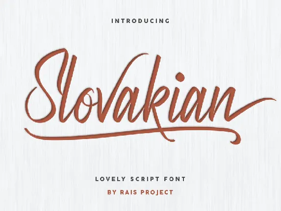 Slovakian Demo font