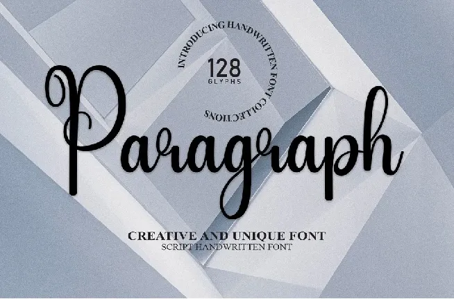 Paragraph Script font