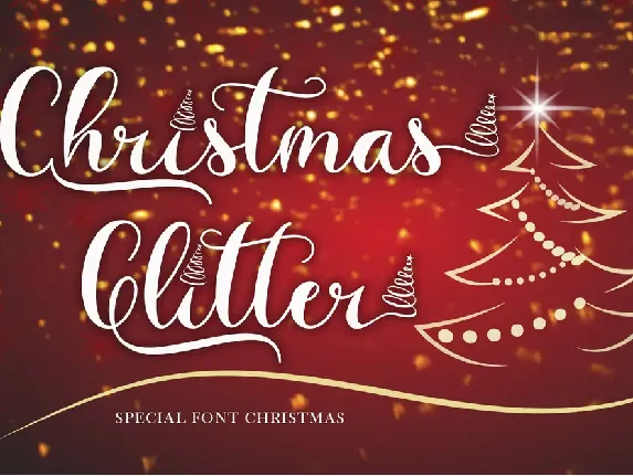 Christmas Glitter font