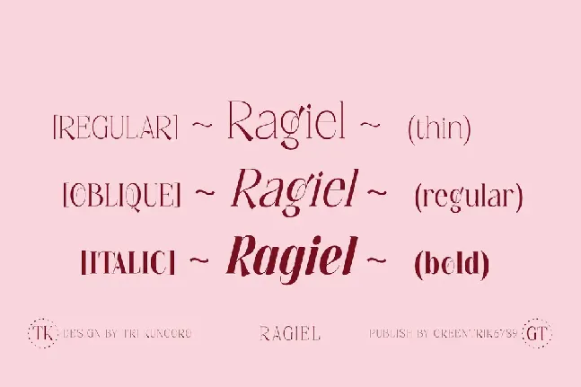 Ragiel font