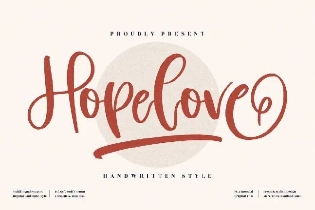 Hopelove font