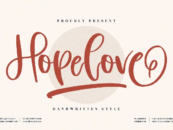 Hopelove font