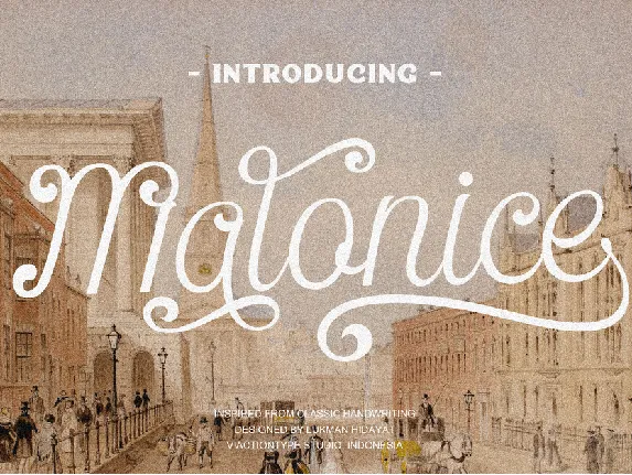 Malonice font