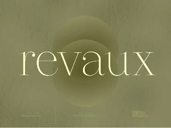 Revaux font