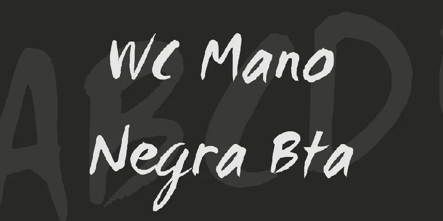 WC Mano Negra Bta font