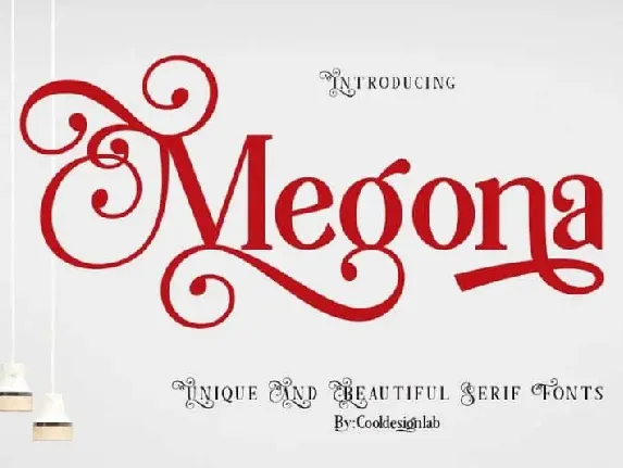 Megona Serif font