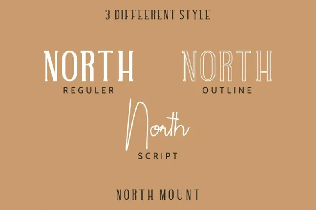 North Mount Trio font