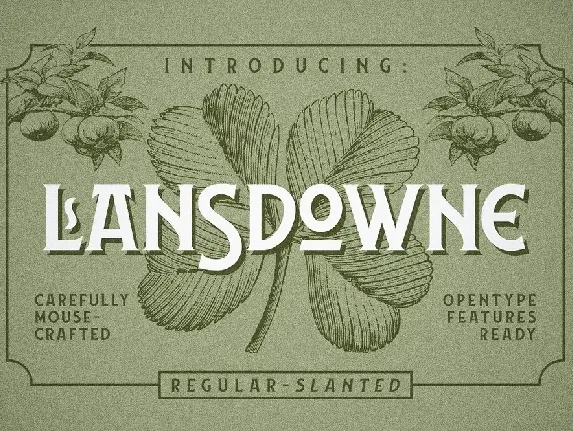 Lansdowne Typeface font