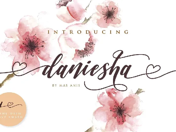 Daniesha Script Free Download font