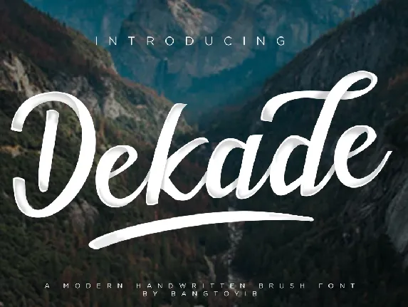 Dekade font