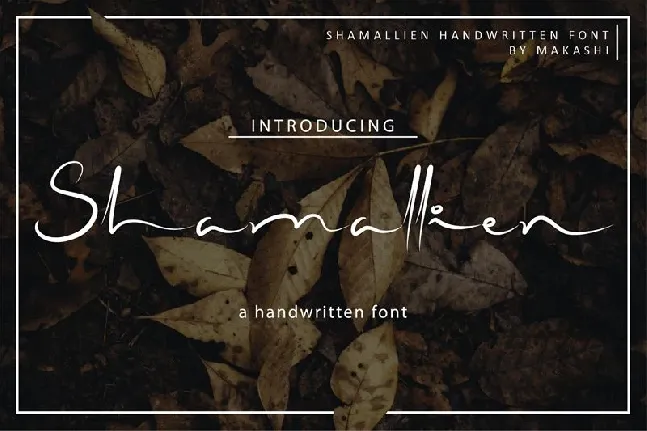 Shamallien Handwritten font