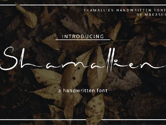 Shamallien Handwritten font