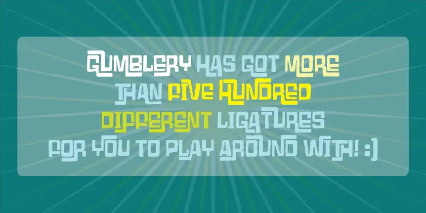 Gumblery DEMO font