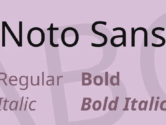 Noto Sans font