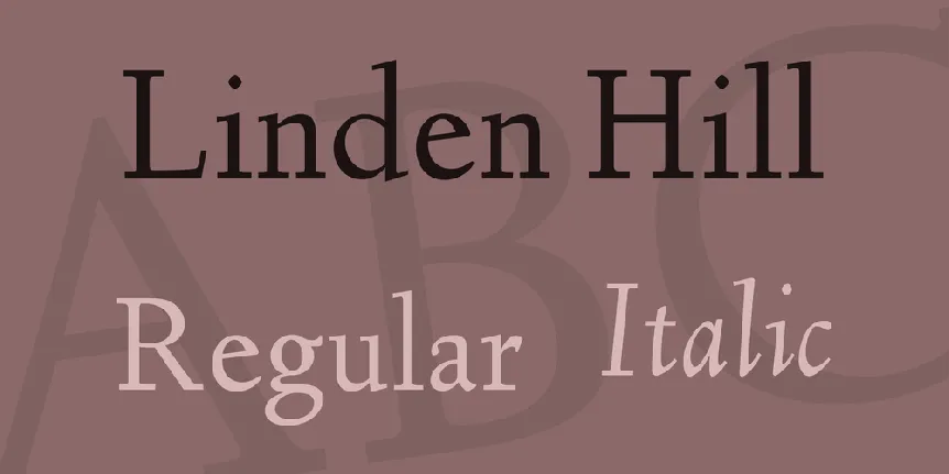 Linden Hill font