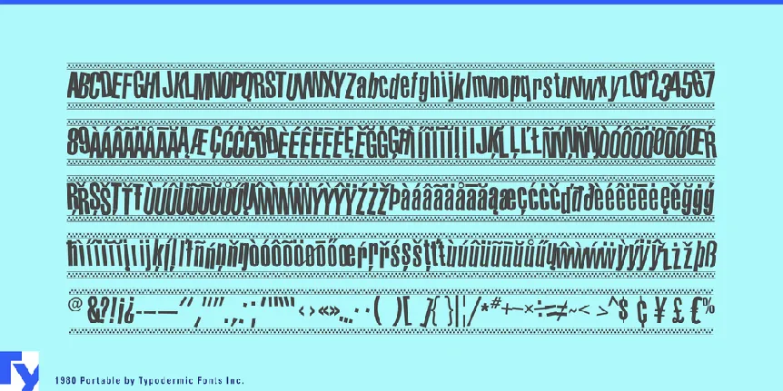 1980 Portable font