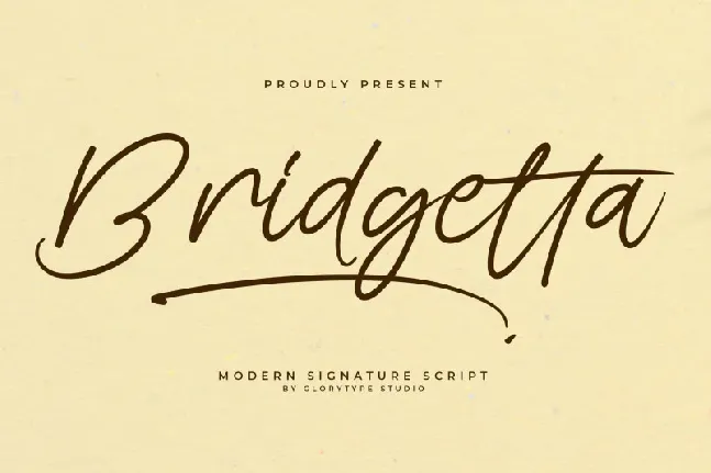 Bridgetta font