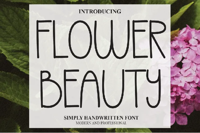 Flower Beauty font