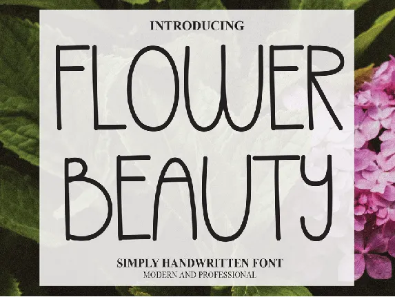 Flower Beauty font