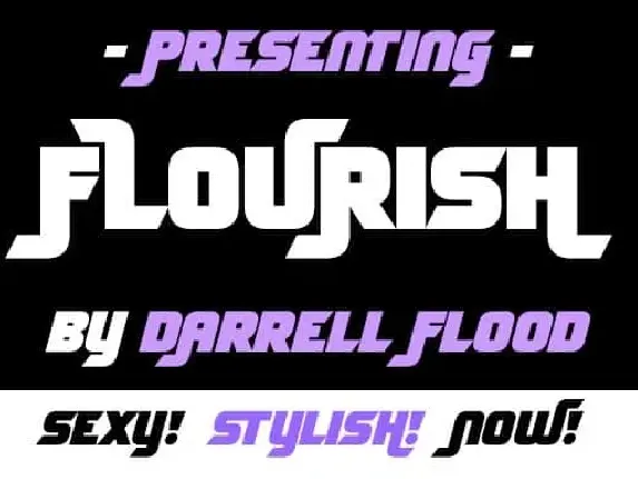 Flourish Display font