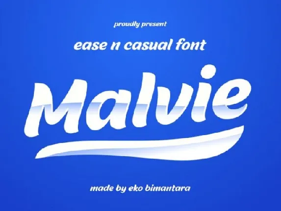 Malvie Bold Script font