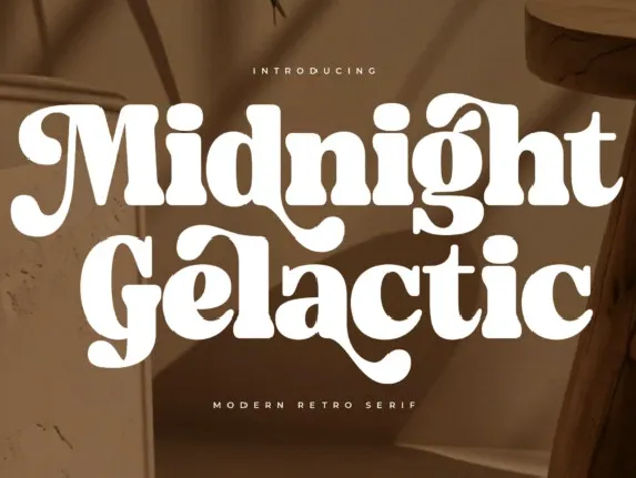 Midnight Gelactic font