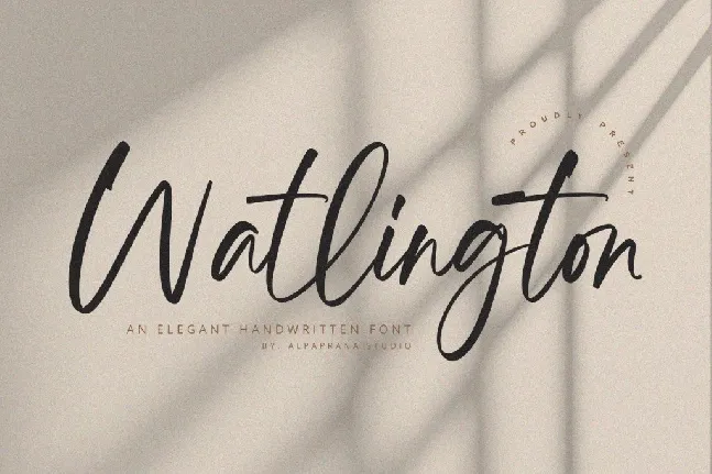 Watlington Free font