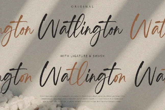 Watlington Free font