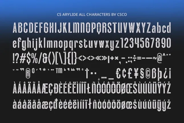 CS Arylide font