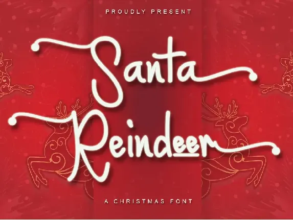 Santa Reindeer- PERSONAL USE font