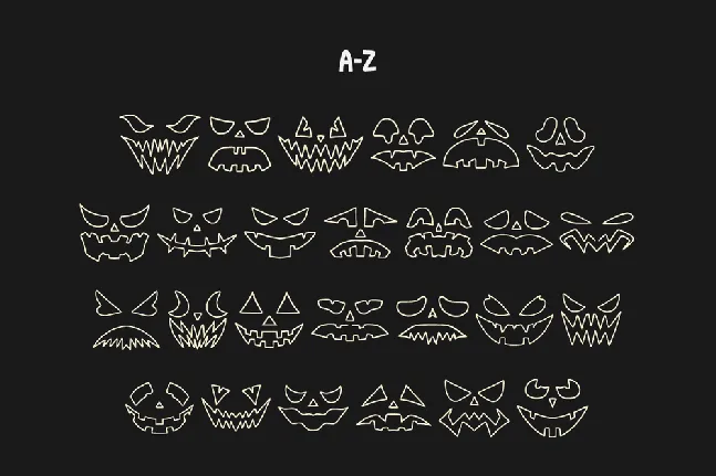 Spooky Face font