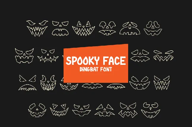 Spooky Face font